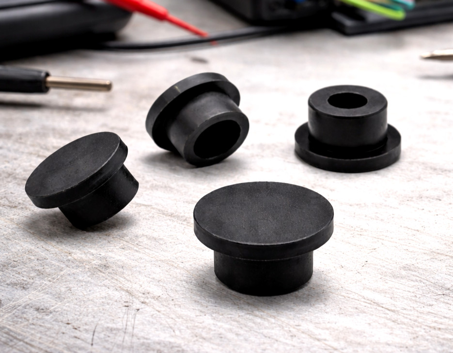 1/2” Rubber Hole Plugs Push In Foot Bumper Compression Stem Various Pack Sizes
