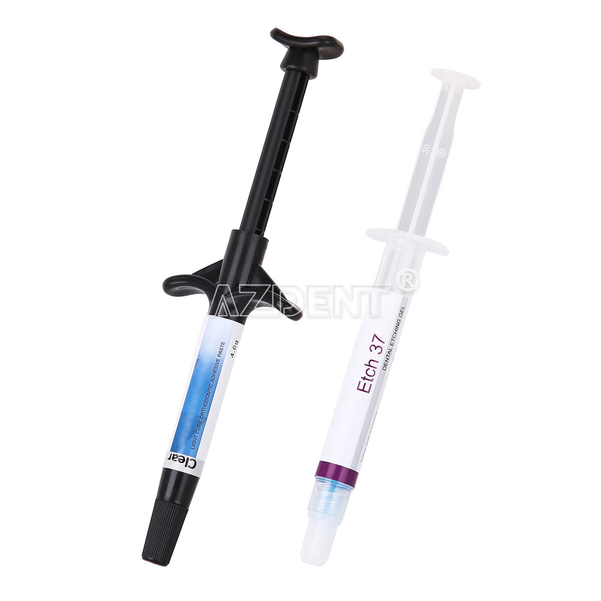 Dental Orthodontic Light Cure Adhesive Kit Blue Acid Etchant Gel for Brackets