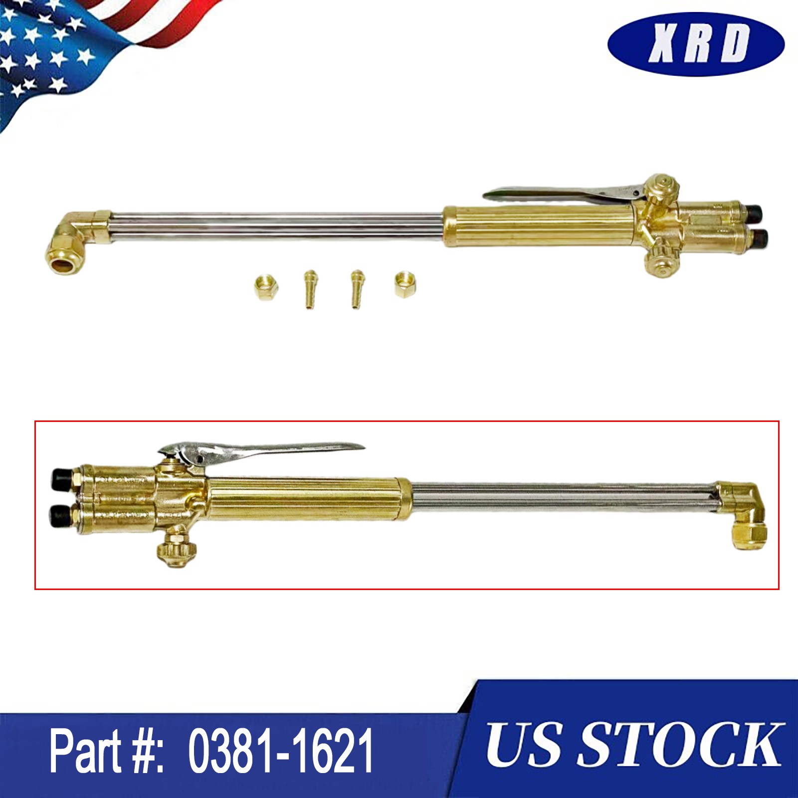 0381-1621 NEW 21″ Heavy Duty Straight Cutting Torch For Victor ST900FC 90° Head