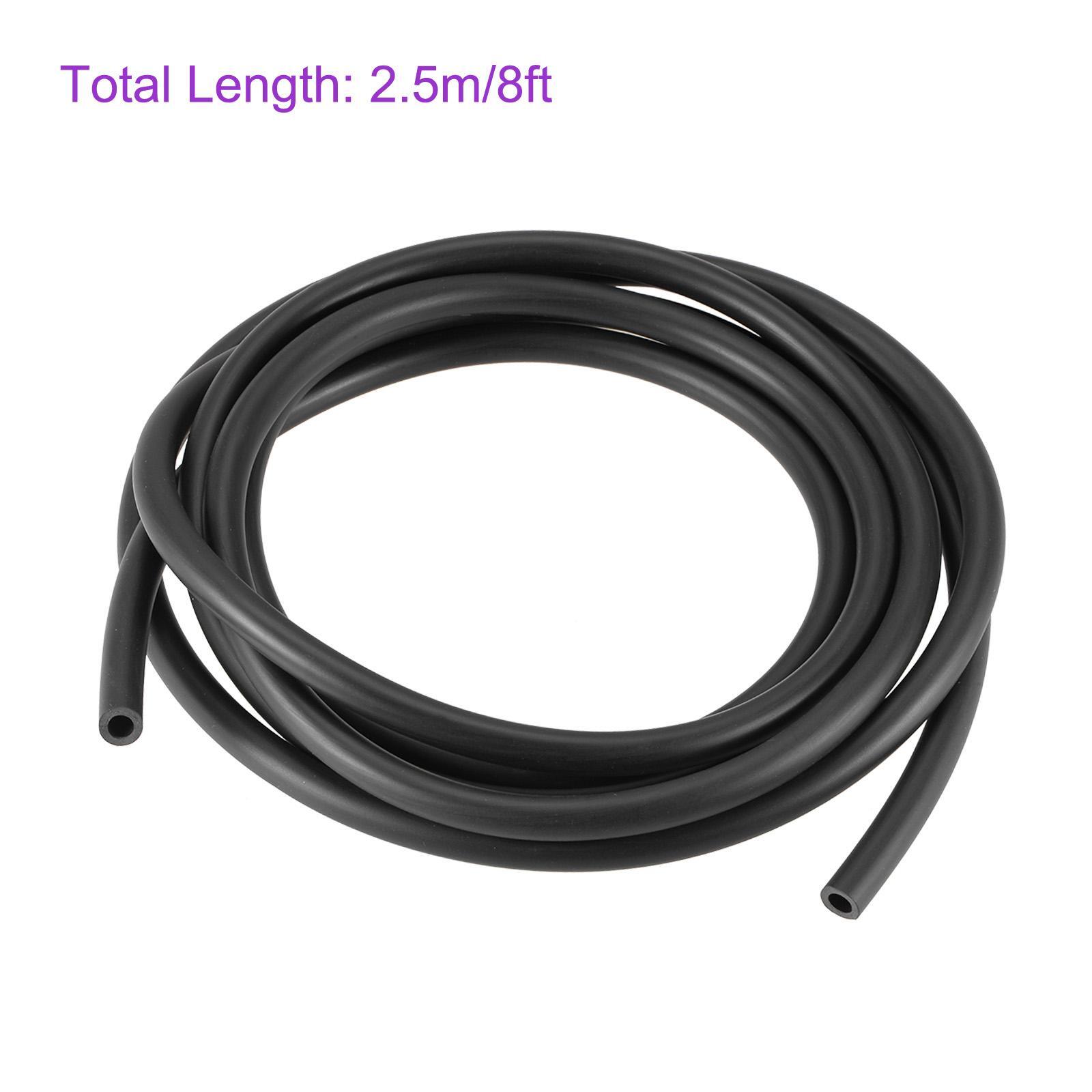 3/16″ x 5/16″ 8ft Black Rubber Lubricant Tubing Oil Resistant Plastic Tubing