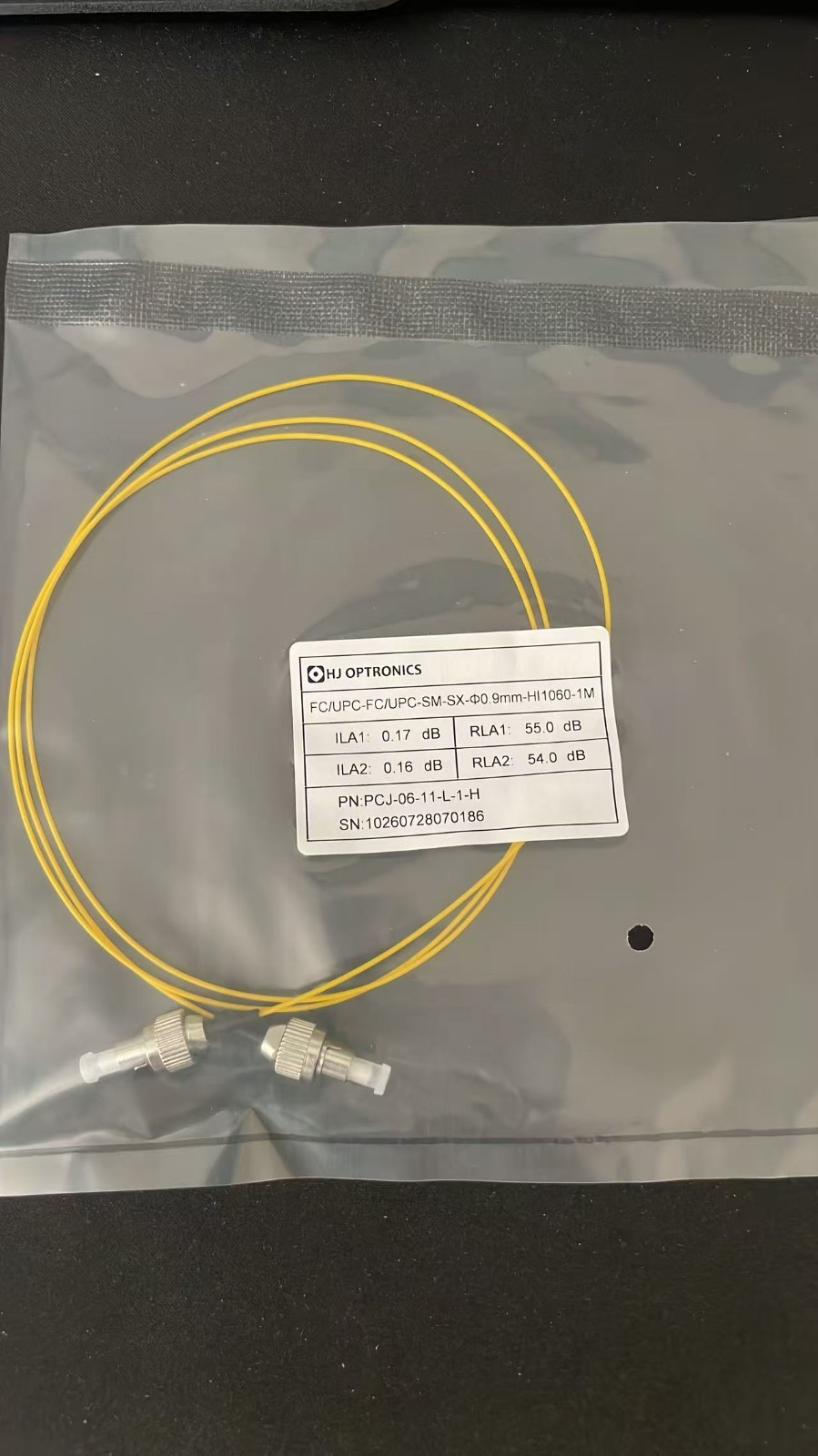 HJ Optronics HI-1060 fiber jumper 900um loose tube 1.0m FC/UPC-FC/UPC Patch Cord