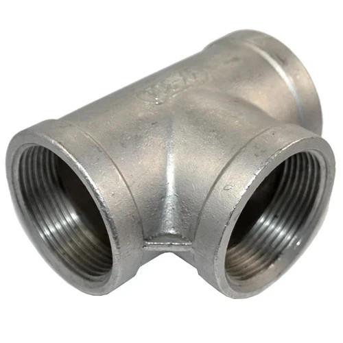 1-1/2″ inch NPT Tee T 3 way Female Threaded Pipe Fitting Stainless Steel SS 304