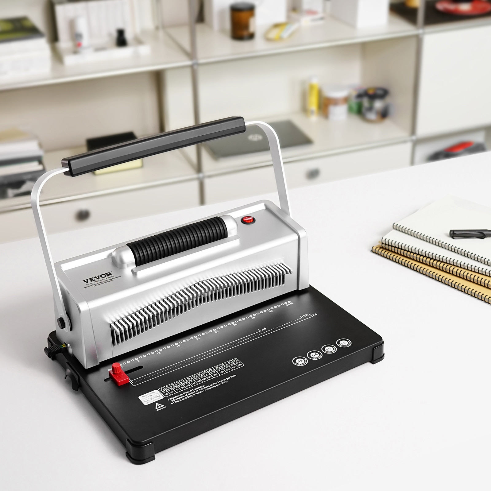 VEVOR Coil Spiral Binding Machine Book Maker Electric Binding 100 Binding Spines