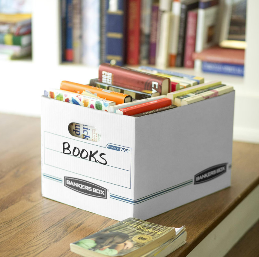 Bankers Box Basic Duty Letter/Legal File Storage Box with Lids, 10 Pack