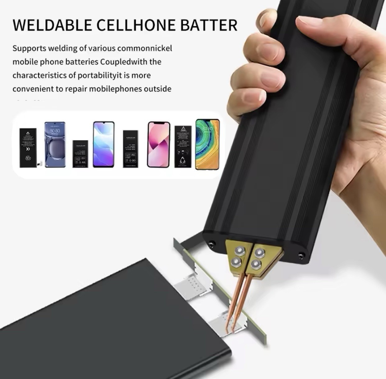 Battery Spot Welder 5000mAh Battery Portable Spot Welder for 18650, 26650
