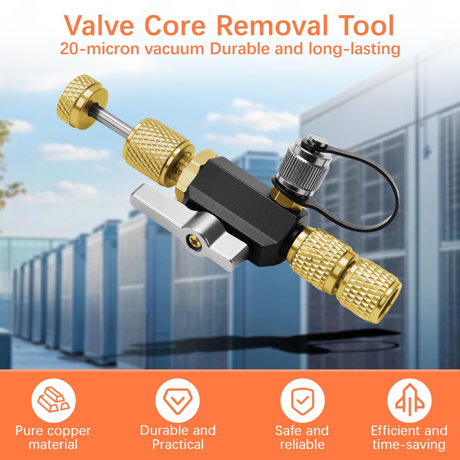 HVAC Valve Core Removal Tool,Valve Core Remover Installer Tool,1/4″& 5/16″ Du…