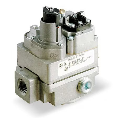 White-Rodgers 36C03u-333 Gas Valve, Ng/Lp, Standing Pilot, 750 Mv, 2.5 To 5.0