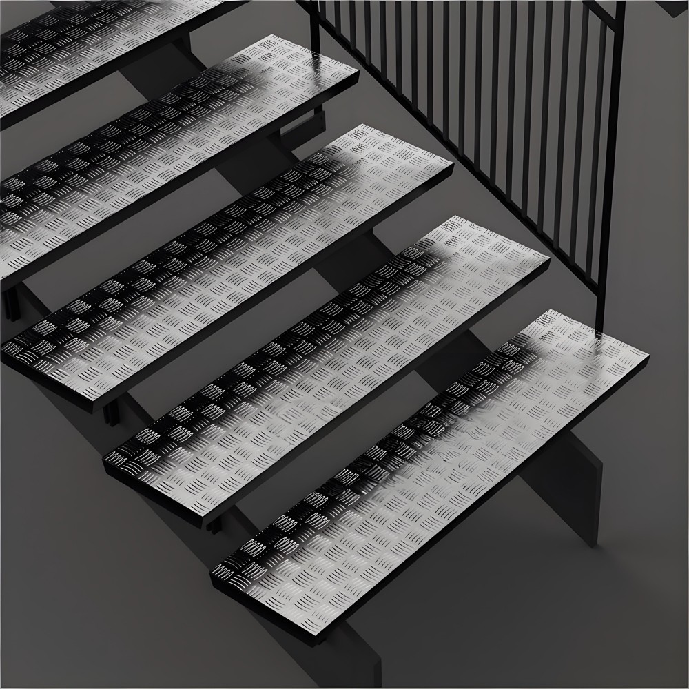 Aluminium Chequer Tread Plate Durbar 5 Bar 1.5mm – 6mm multiple sizes grade 5754