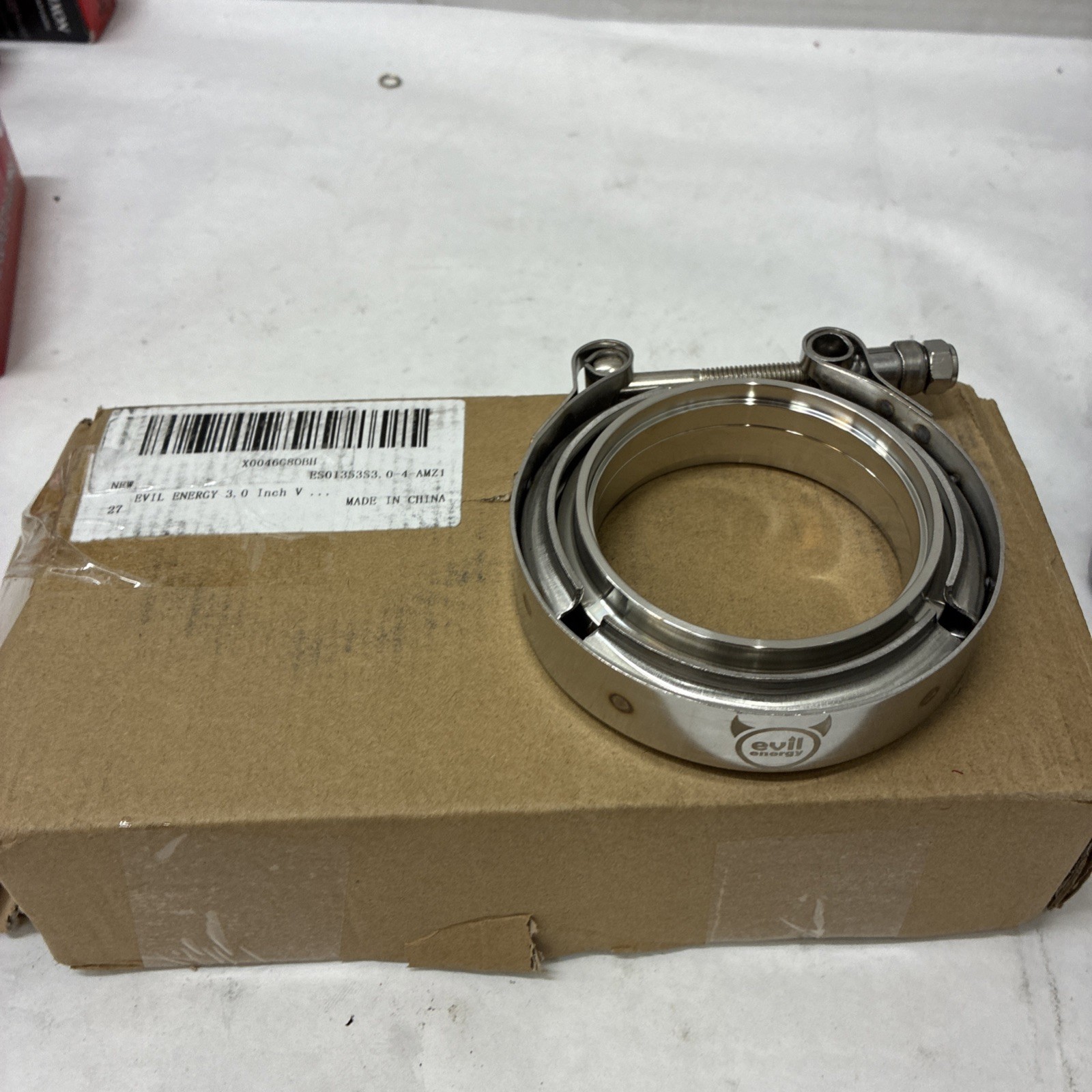 Evil Energy 3.0″ V-Band Clamp Flange Kit Stainless Steel Exhaust Box Of 4