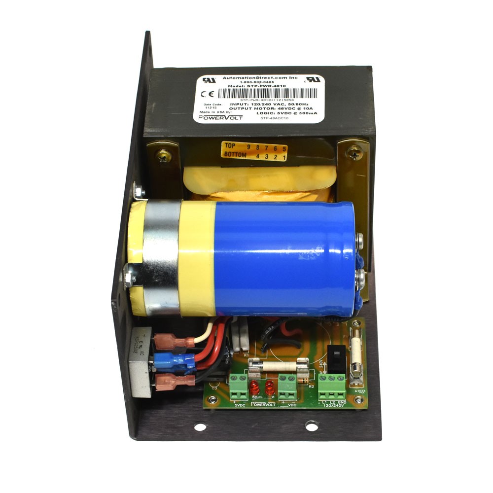 AutomationDirect STP-PWR-4810 48VDC 10A Linear Power Supply 120/240 VAC Input
