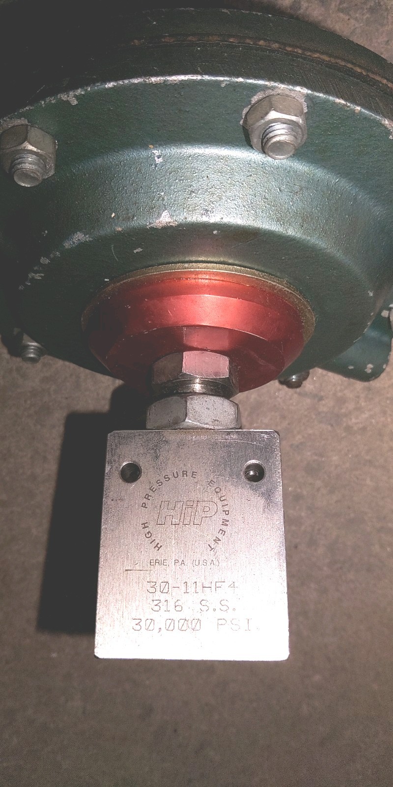 HIPCO Air Operated High Pressure Valve, 30,000 PSI choice of 1 valve