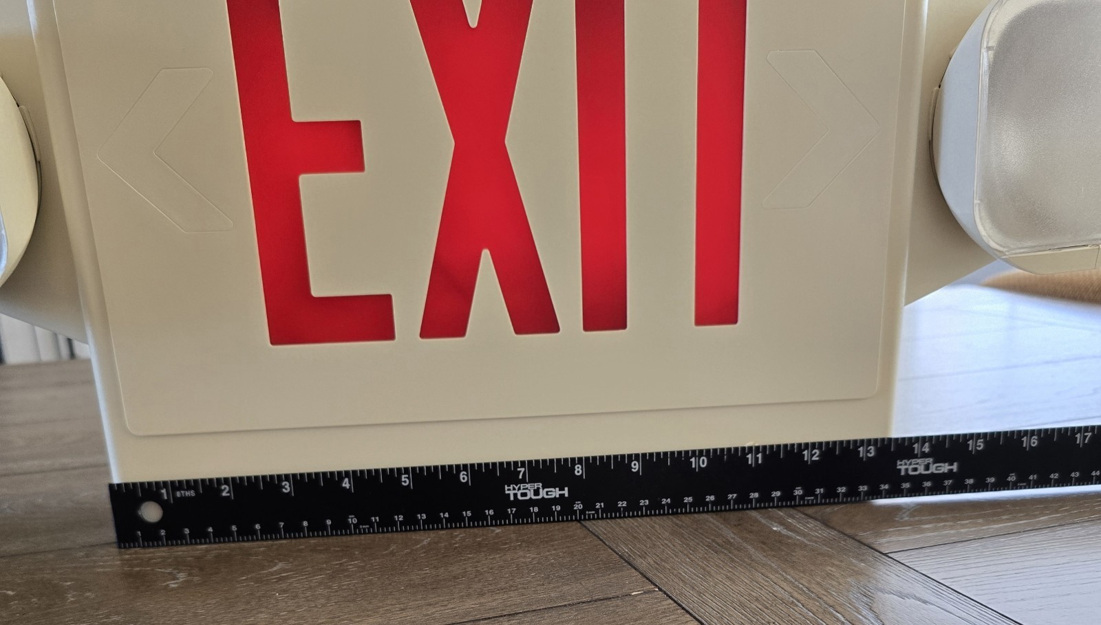 Commercial Electric Emergency Exit Sign Light Combo Untested… AS IS!