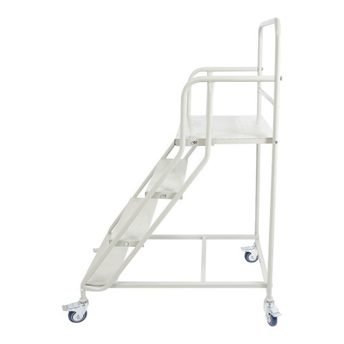 400kg 4 Step Rolling Stair Industrial & Warehouse Stair Ladder Floor Standing