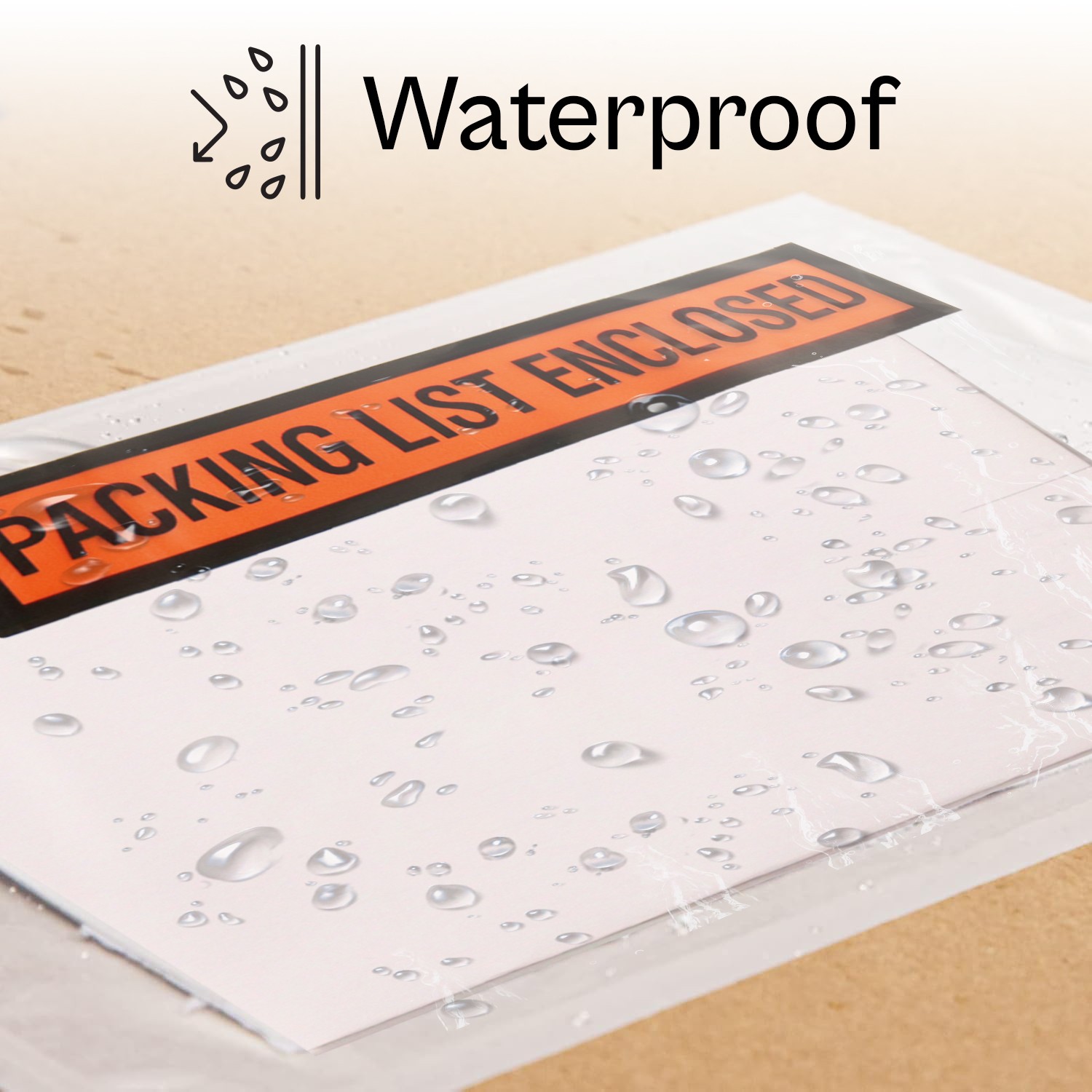 Packing List Enclosed Pouches, 4.5″ x 5.5″, Panel Face, Self-Adhesive, 2000 Pack