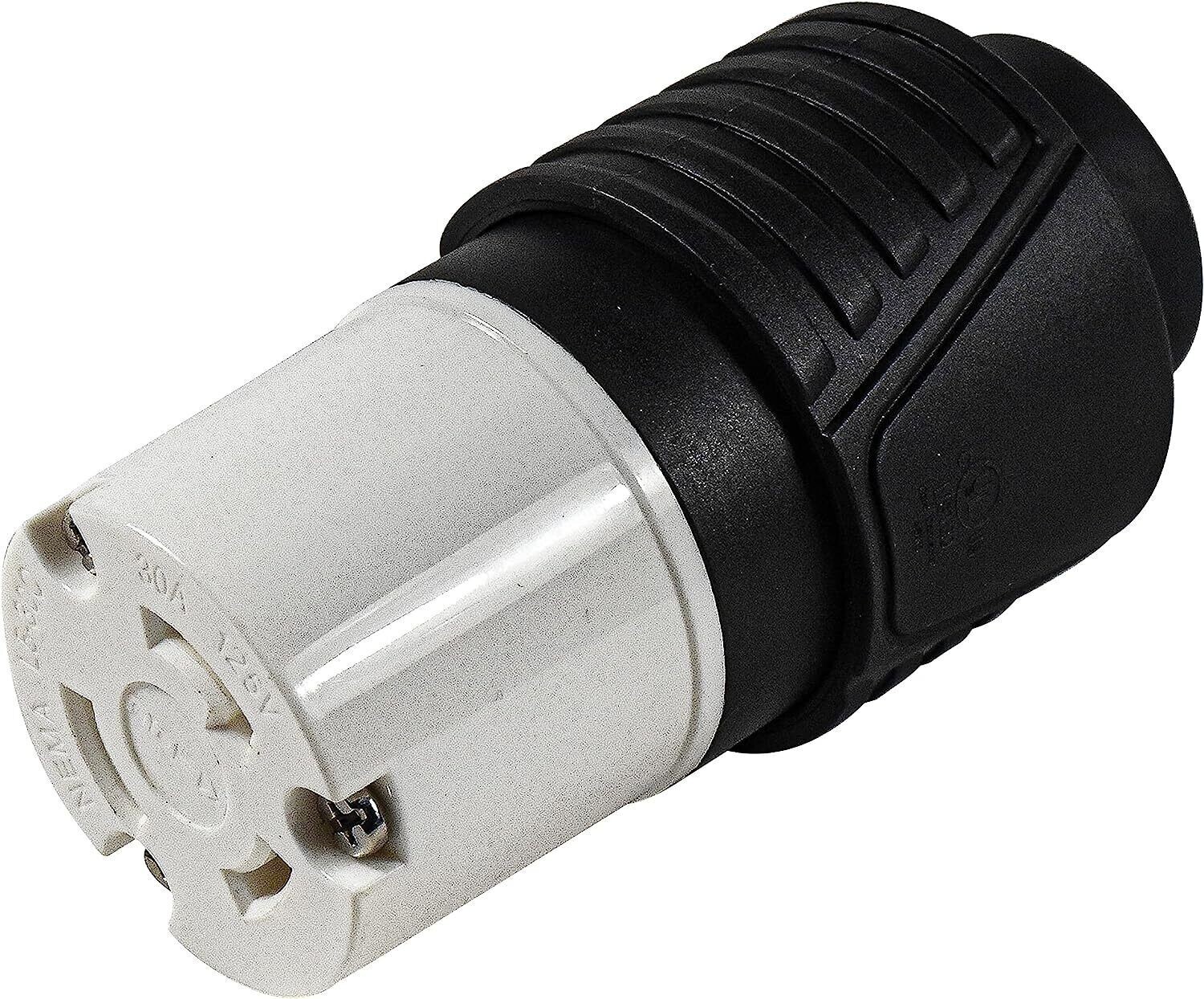 HQRP US Cord Connector NEMA L5-30C Locking Female Plug 30 Amp, 125 Volt, 2 Pole