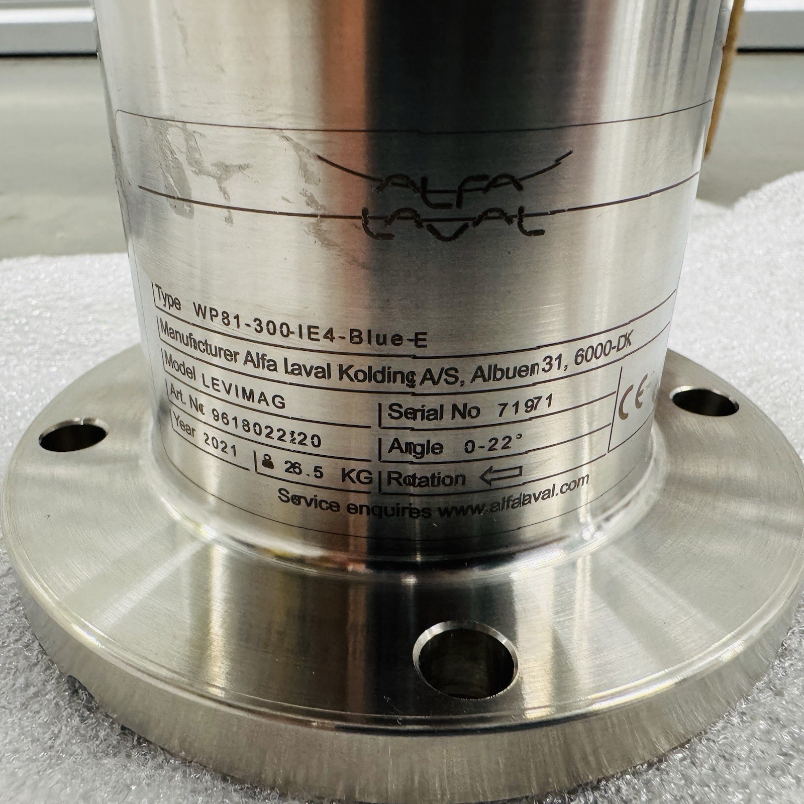 Alfa laval 9615433802 Drive Unit Flange / Type: WP81-300-IE4-Blue-E