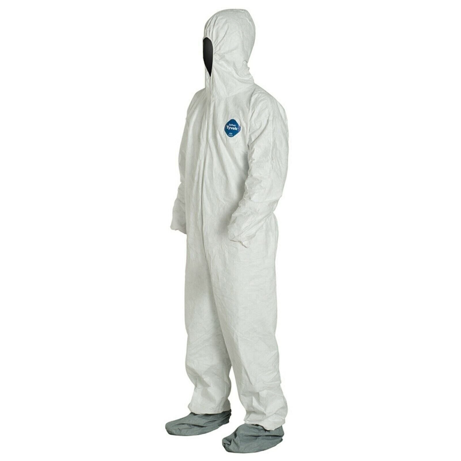 Dupont TY122S Tyvek Coverall Bunny Suit Hood and Booties Size M – 5XL – VARIETY