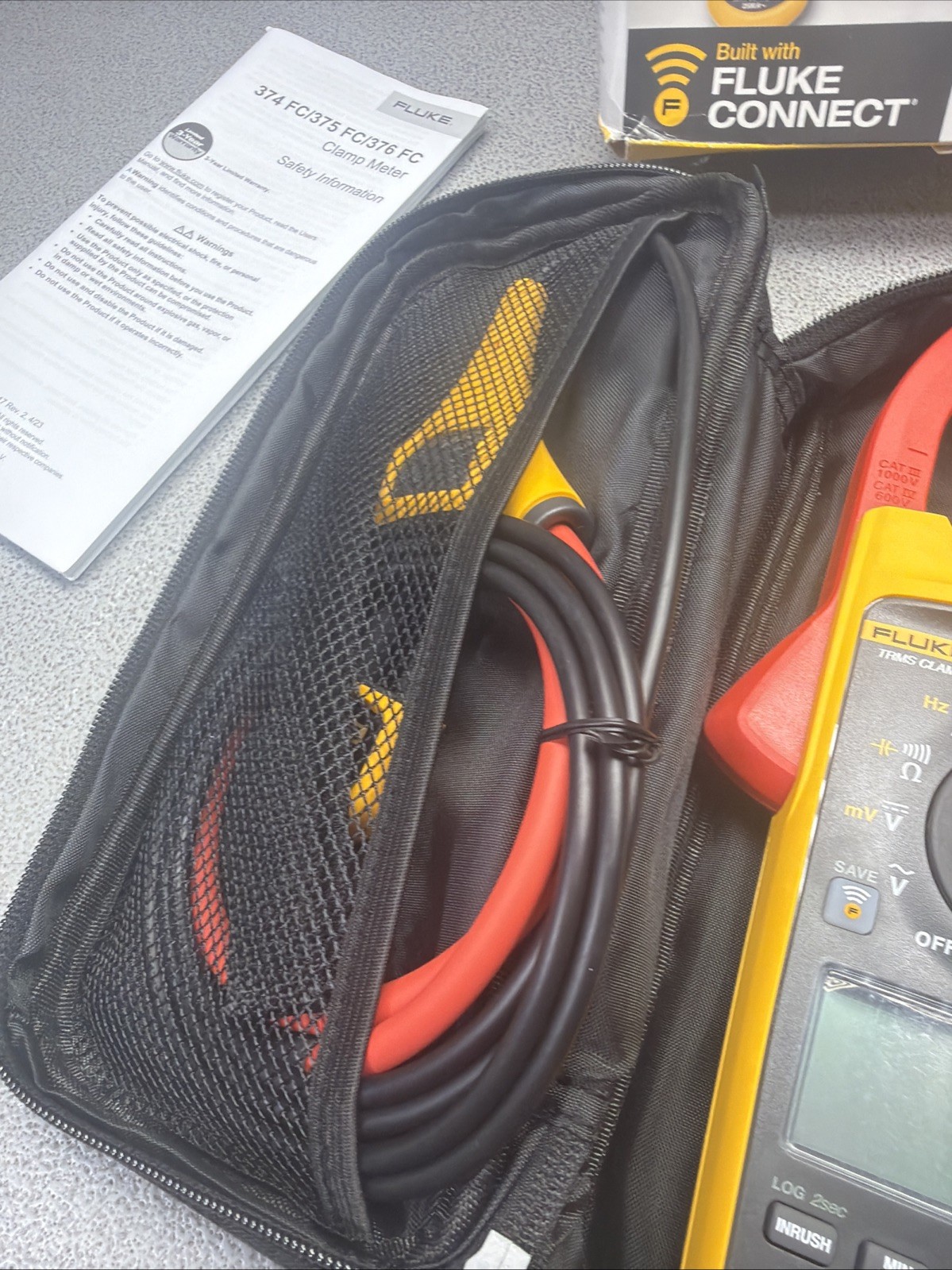 FLUKE 376 FC WIRELESS TRUE-RMS AC/DC CLAMP METER ( NEW OTHER )
