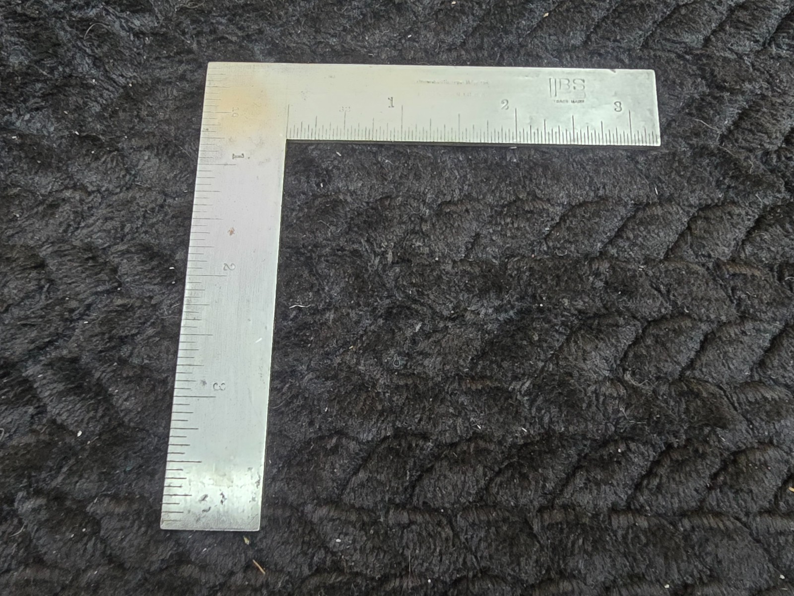 Brown & Sharpe Mfg. Co. No. 547 4x 3 1/4 Inch Thin Steel Square USA.