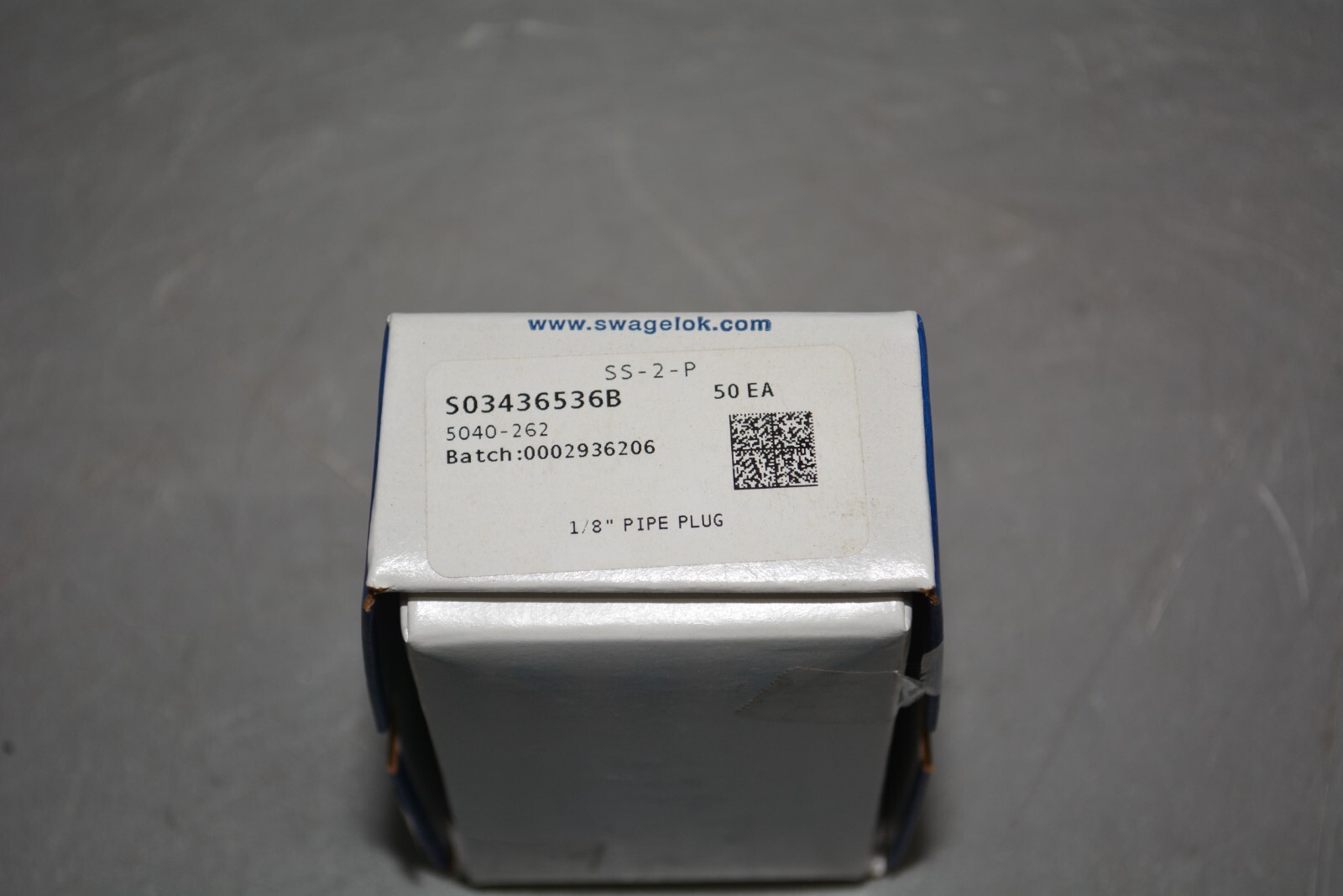 ^ Swagelok 50 Piece Lot SS-2-P Pipe Plug 1/8″ #X2965