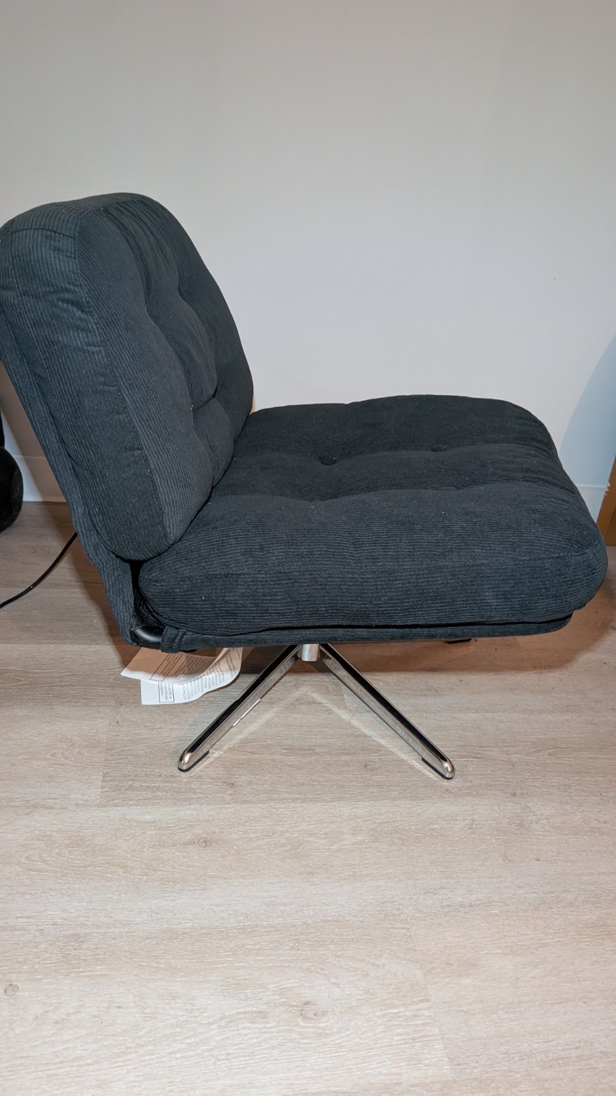 DYVLINGE Swivel chair, Kelinge black