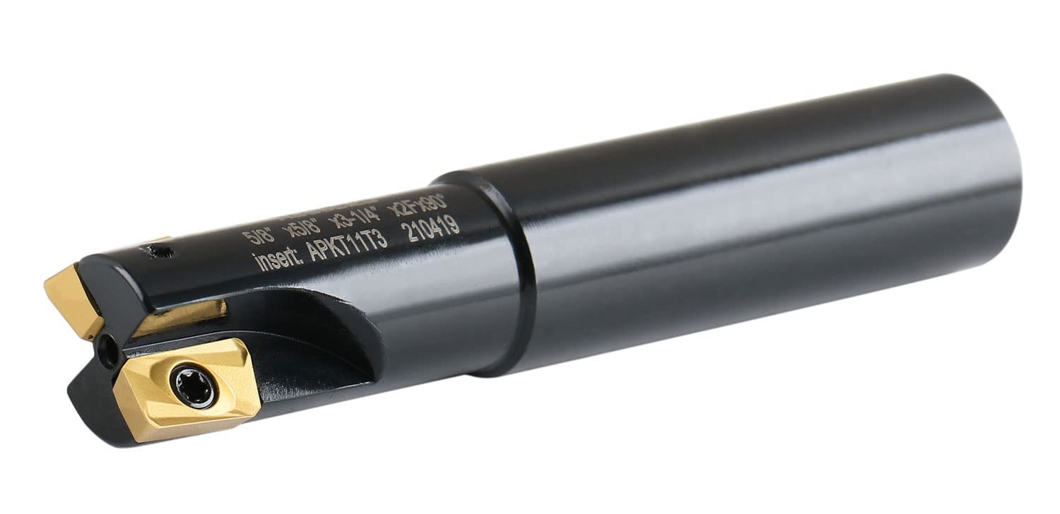 5/8 » Shank 90 Degree Square Shoulder Indexable End Mill +2pc APMT1135 Inserts