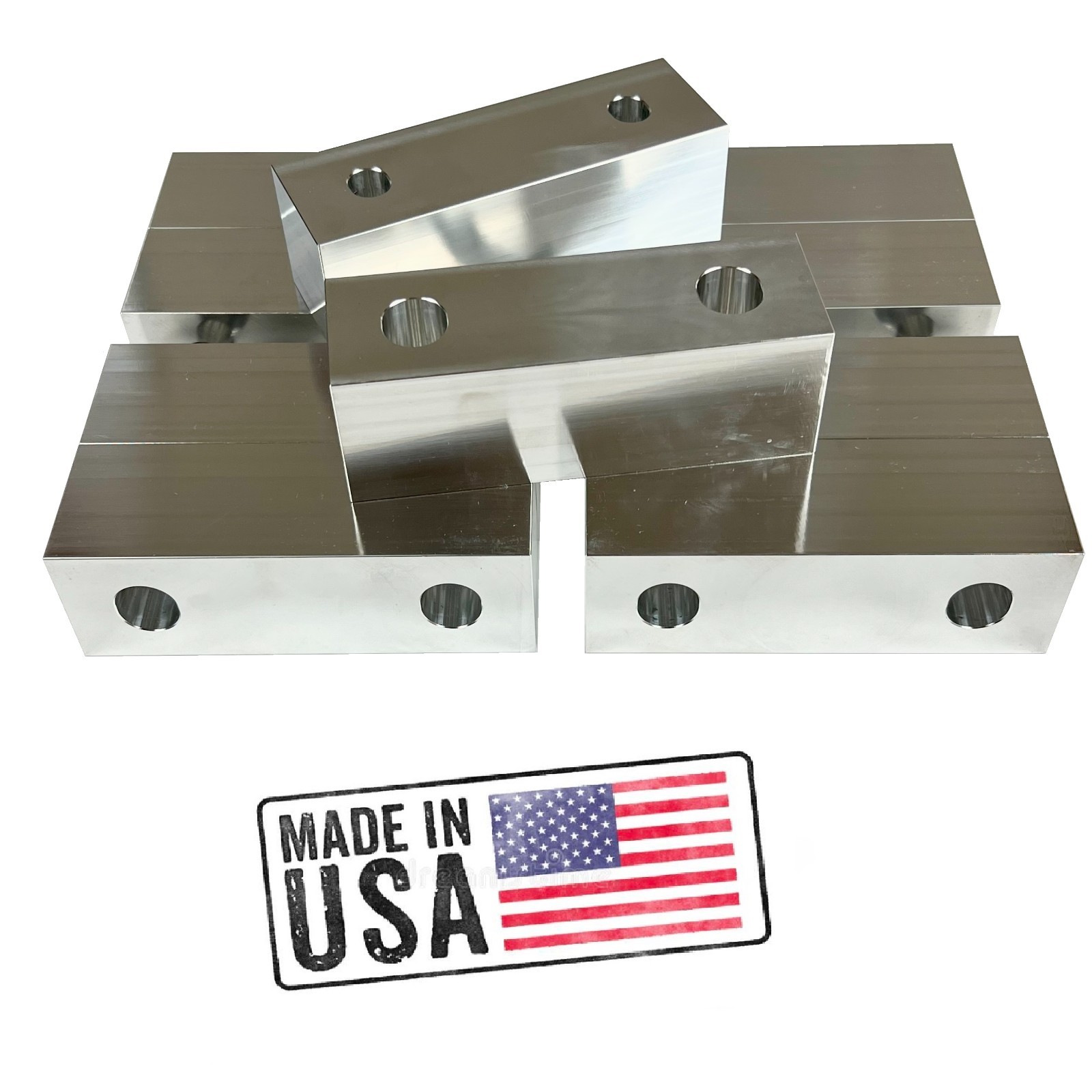5 PACK 6 x 2 x 2″ Aluminum Machined Soft Jaws 6″ Kurt Vises (10 JAWS) REVERSIBLE