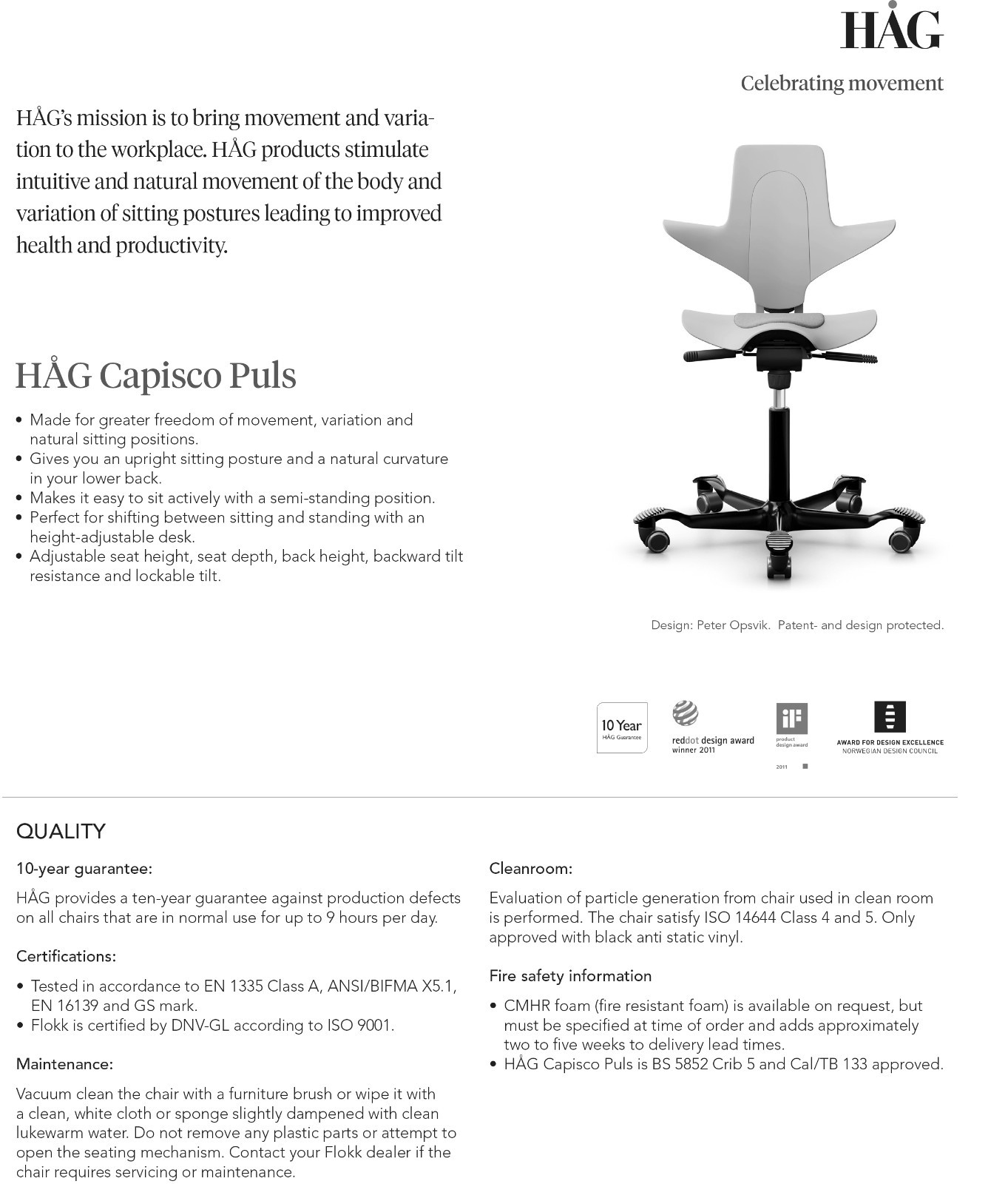 HAG Capisco Puls 8010 Partially Upholstered Saddle Chair White