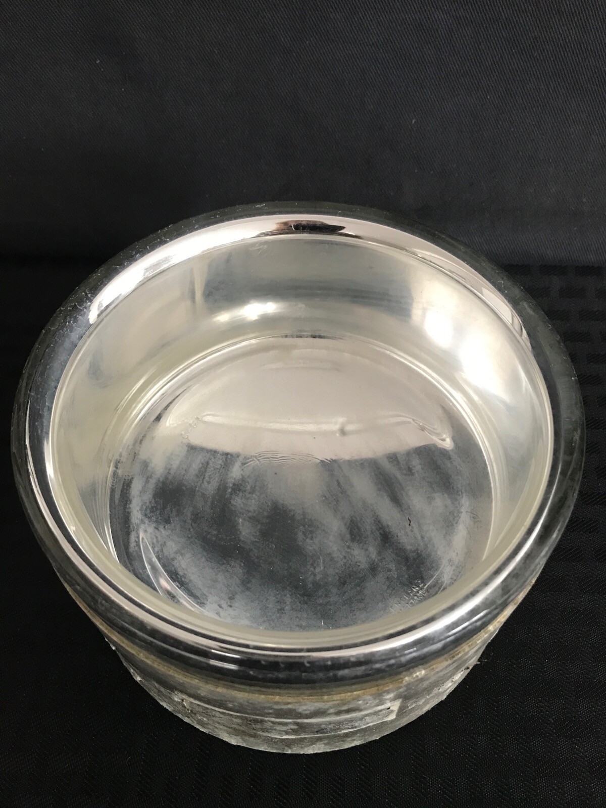 Lab 800mL Cylindrical Glass Aluminum Low Form Dewar Flask 134mm ID 75mm D