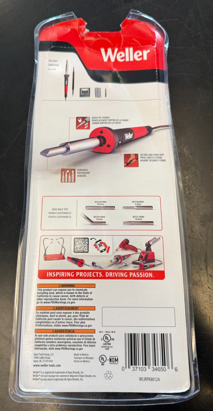 Weller WLIRPK8012A – 80W Soldering Iron Kit, Power Grip