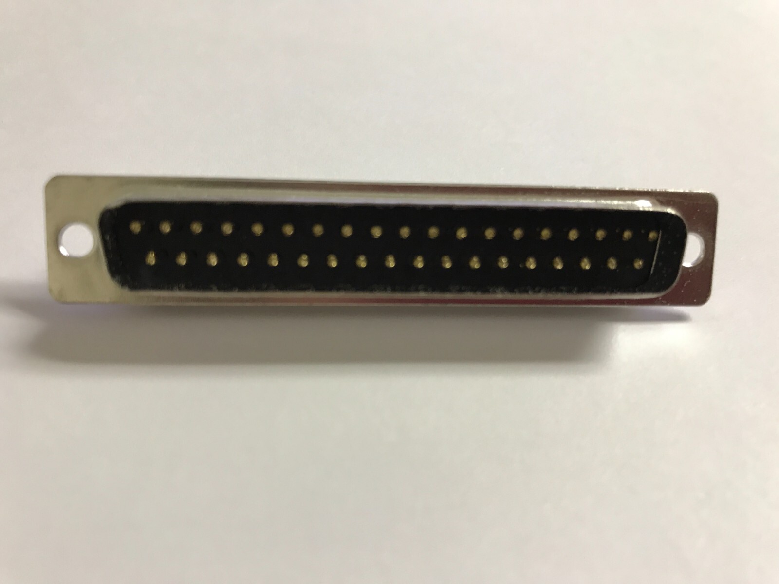 DB37 D-SUB 37-Pin Male Solder Cup Serial Connector+ Metalized Plastic Hood Shell