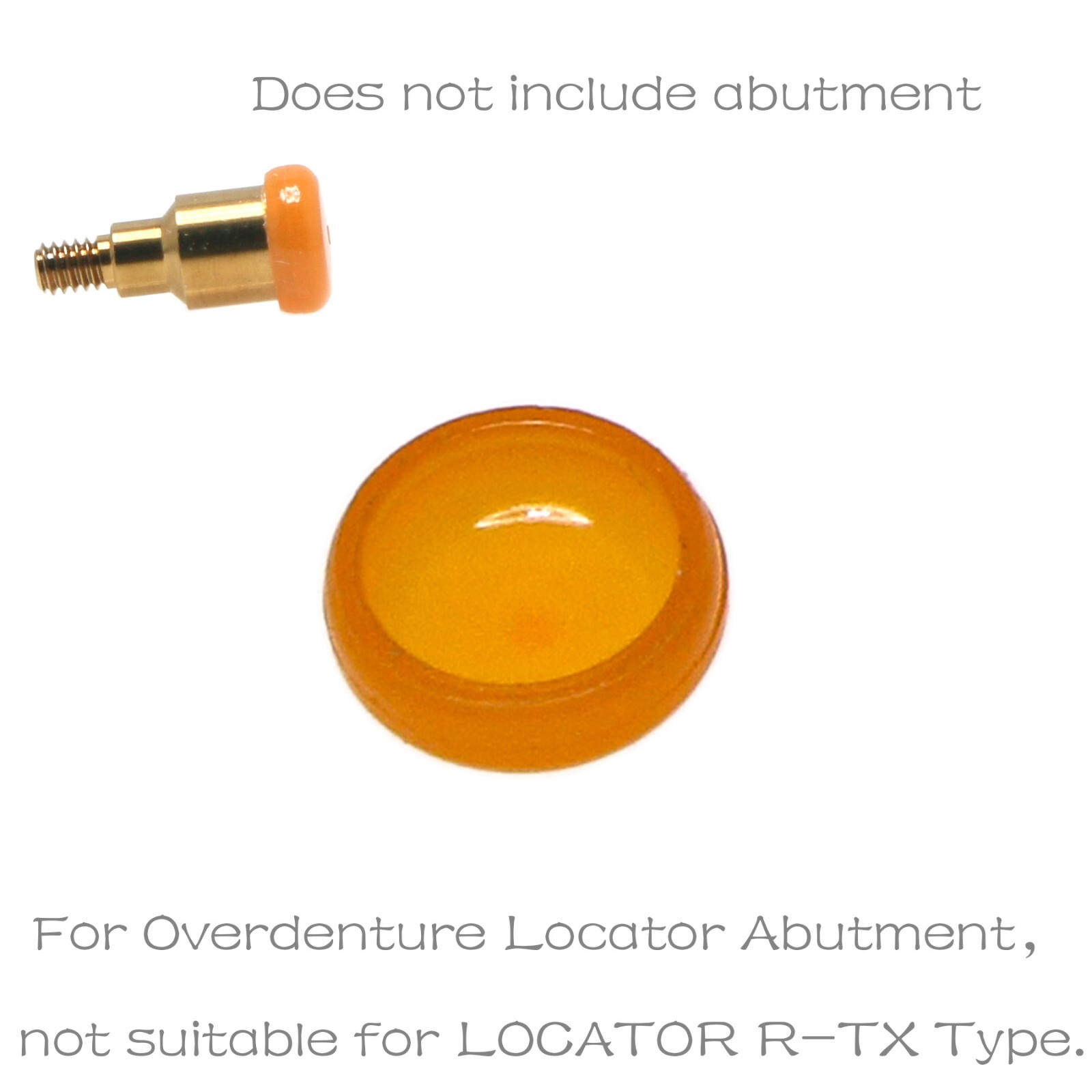 US Nobel Active NP/RP Locator Attachment Abutment Male Cap Inserts for 1-5.0mm