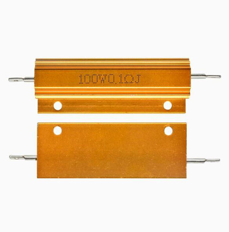 RX24 High-power Cement Resistor 50W/100W Gold Aluminum Shell 0.1-1k Ohm 0.1Ω-1kΩ