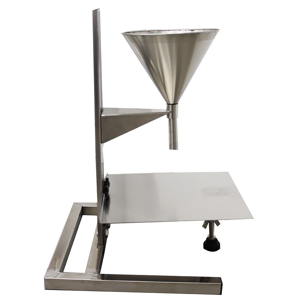 Manual Feeding Hopper Filling Platform Funnel w/Support Stand Adjustable Height