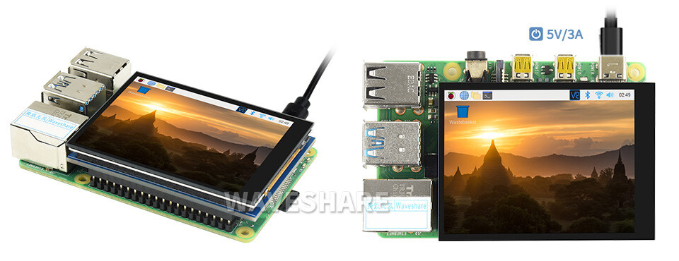 Waveshare 2.8inch Capacitive Touch Screen LCD For Raspberry Pi 480×640 DPI IPS