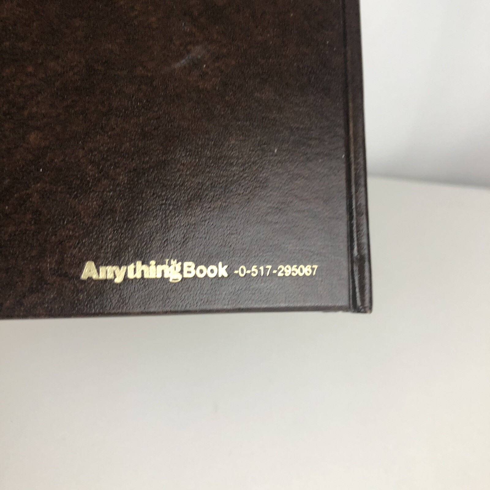Anything Book Journal Diary Sketch Notebook Brown Gold Vintage Unruled Blank