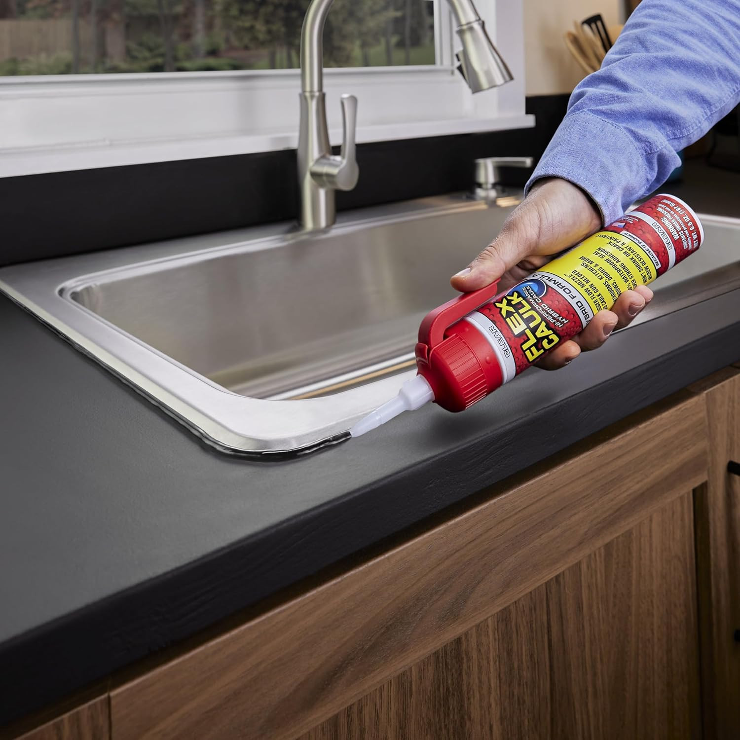 Flex Caulk, Waterproof & Weatherproof Hybrid Polymer Sealant, Strong, Paintable,