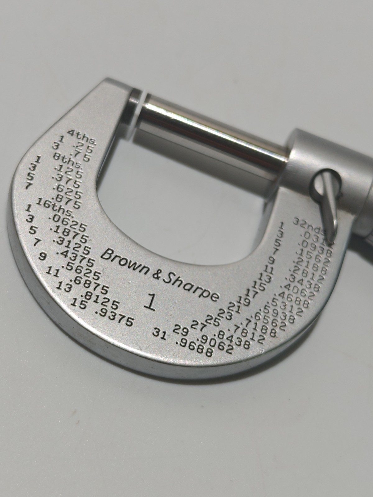 Brown & Sharpe 1 micrometer 0-1”W/ Purchased Engraved And Never Used Excellent