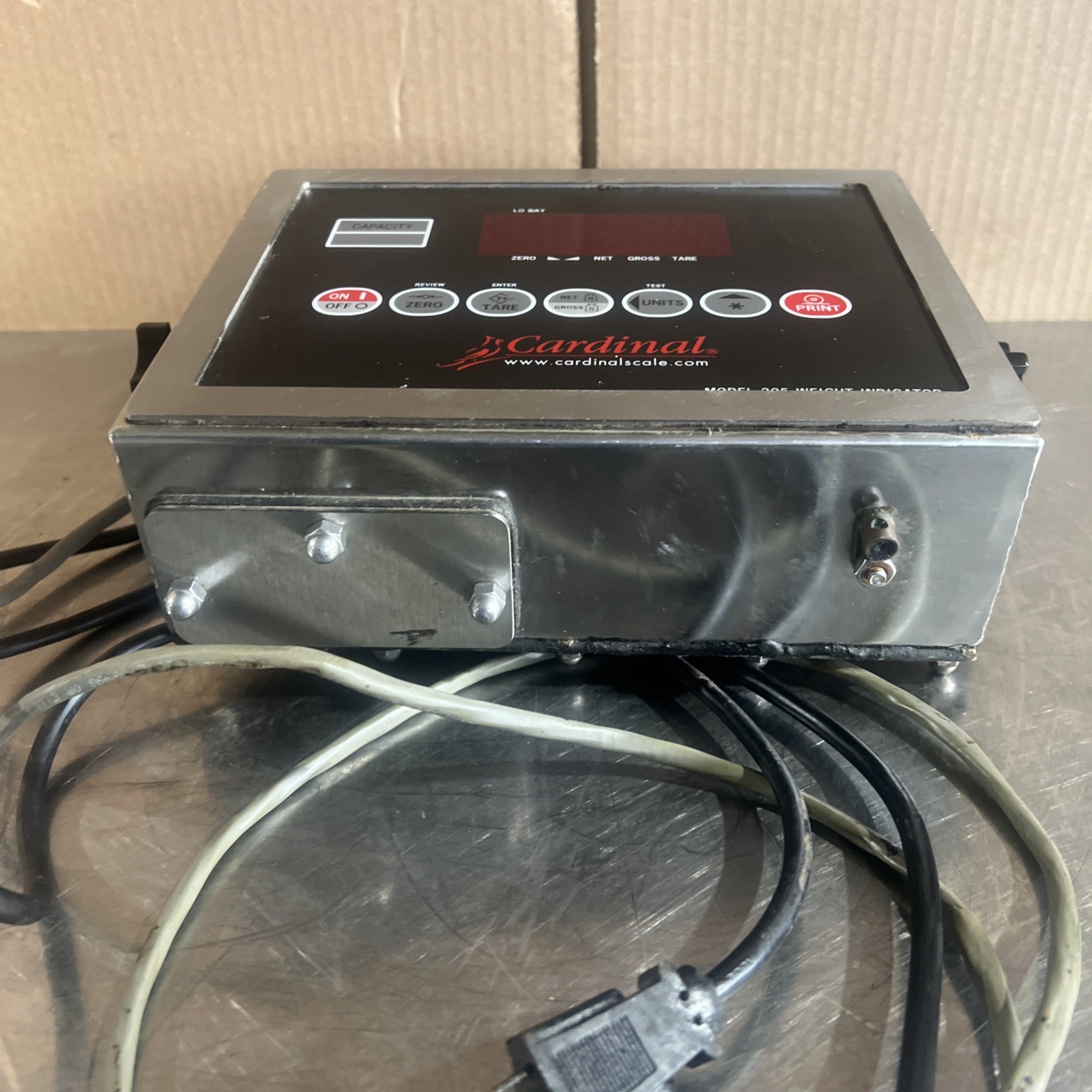 CARDINAL DETECTO Model 205 WEIGHT INDICATOR Used Surplus