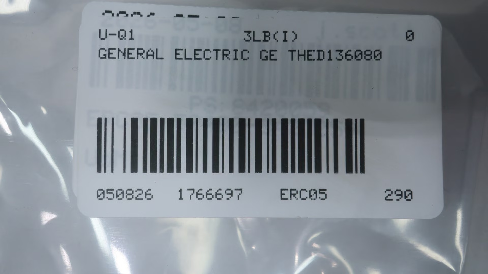 General Electric Ge THED136080 Molded Case Circuit Breaker 80a 600v-ac 3p