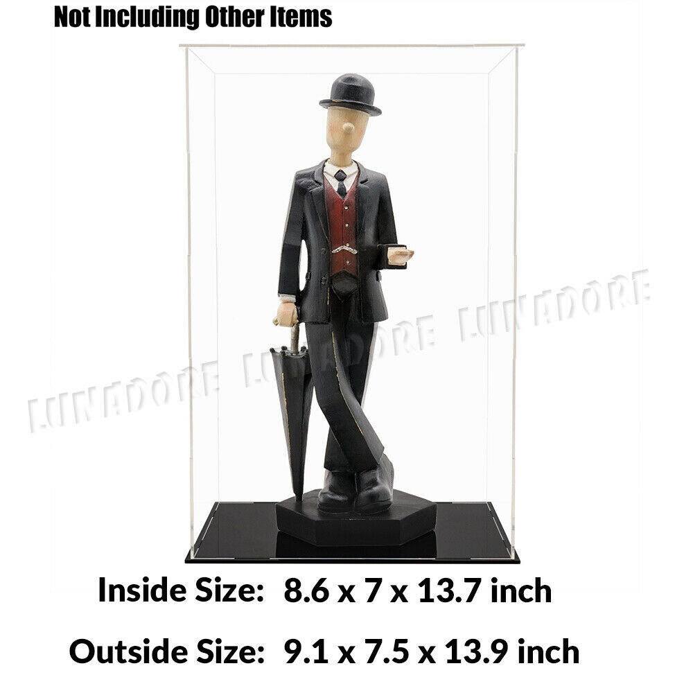 Large Acrylic Display Case Box Collectibles Diecast 1/18 Dustproof Self-Install