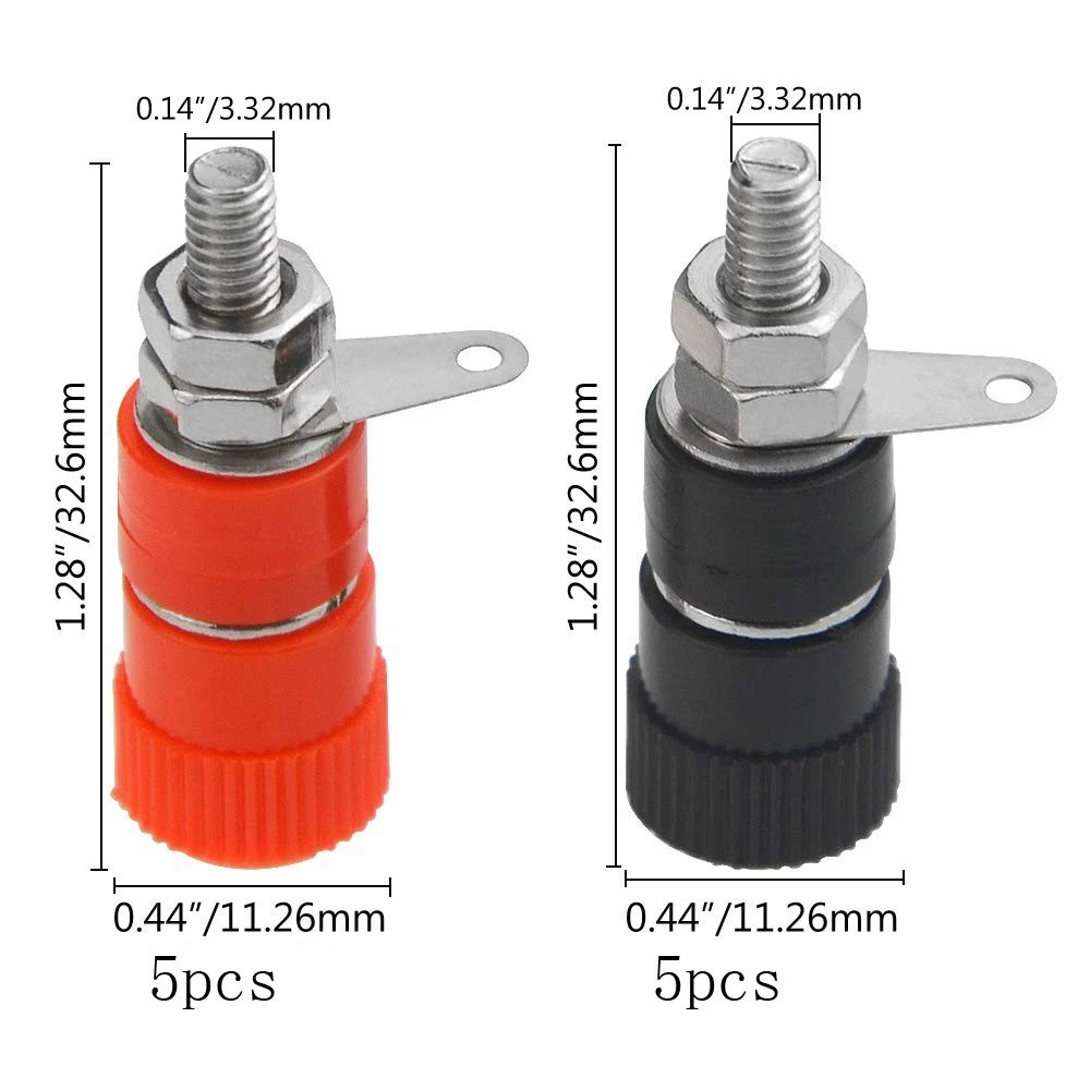 10/30 PCS Binding Posts Terminals 4mm Banana Plug Socket 4mm Terminal Connector