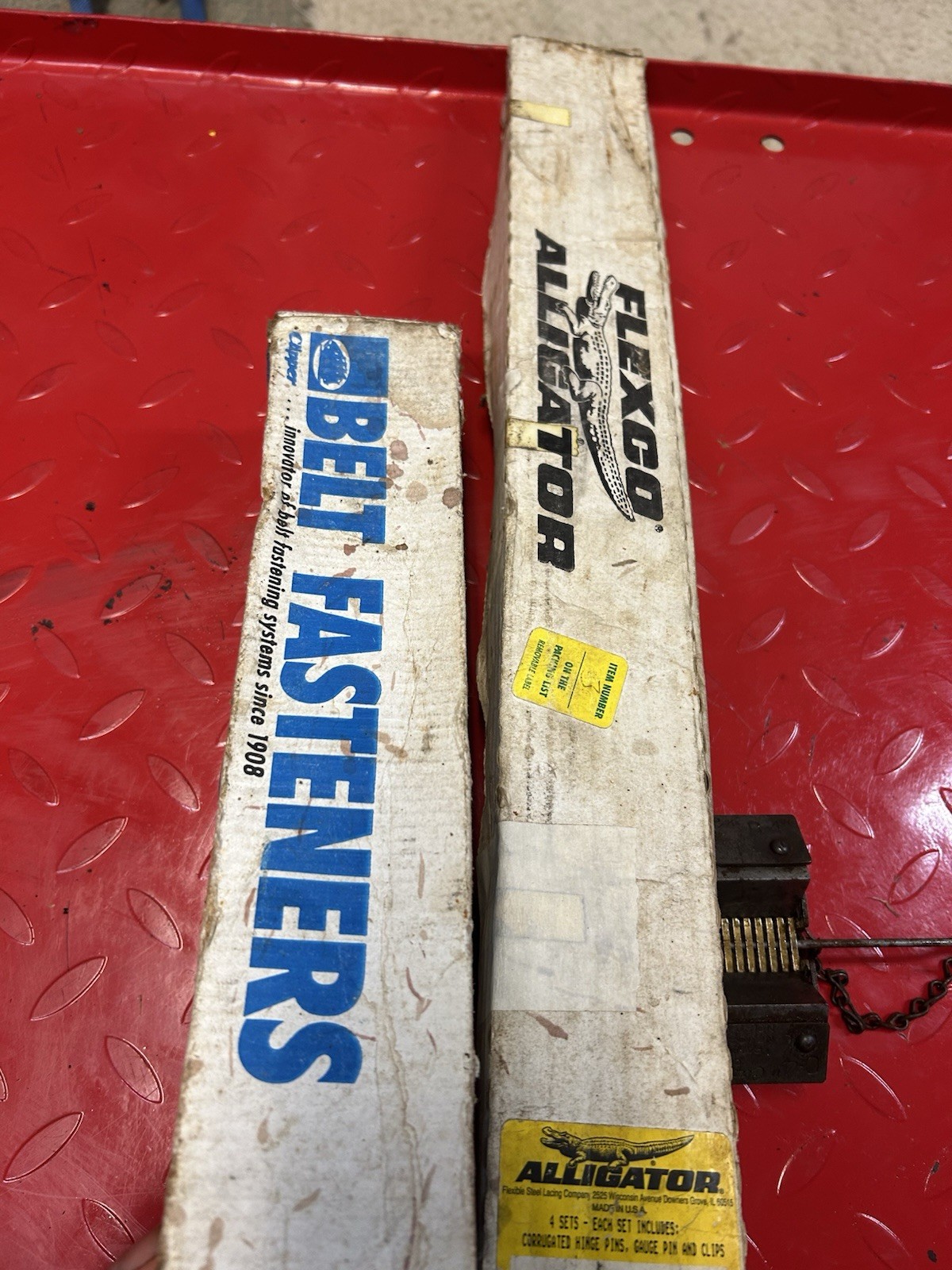 clipper belt lacer tool No. O-4 / Belt Fasteners. Alligator Brand And Other .