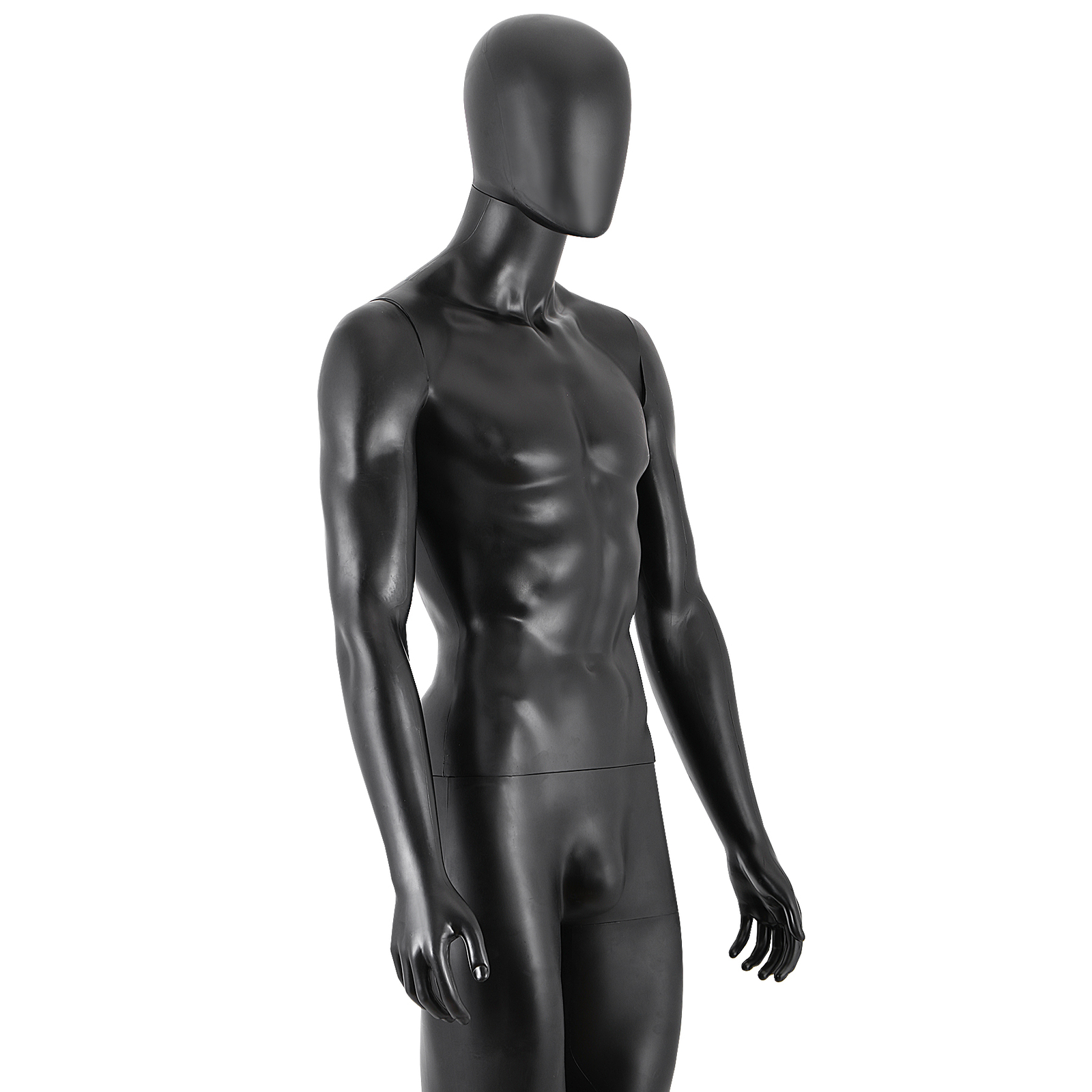 Male Mannequin Dress Form 73″ Adjustable Mannequin Full Body Stand w/Base Black