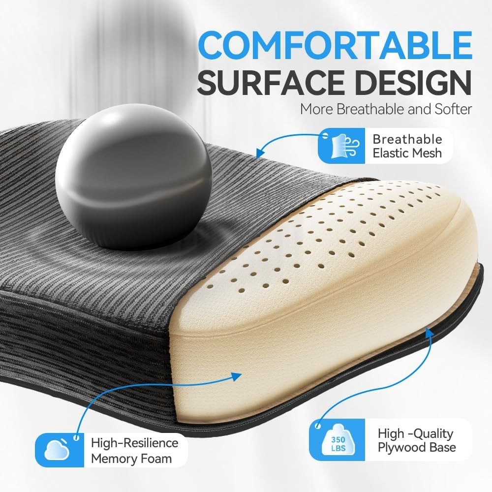 Ergonomic Office Chair with Headrest 3D, Mesh Office Desk Chair with Adjustab…