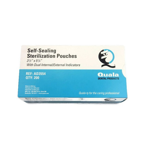 Quala AD3554 Self-Sealing Sterilization Pouches 3.5″ X 5.25″ 200/Pk