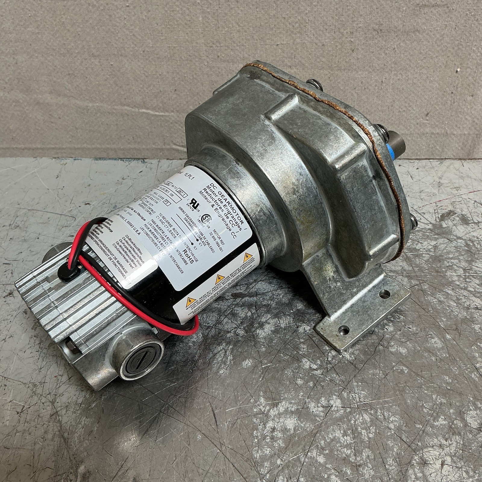 DAYTON 1LPL1 DC Gearmotor 90V 6.5rpm 500″-lb Torque, 1/15hp