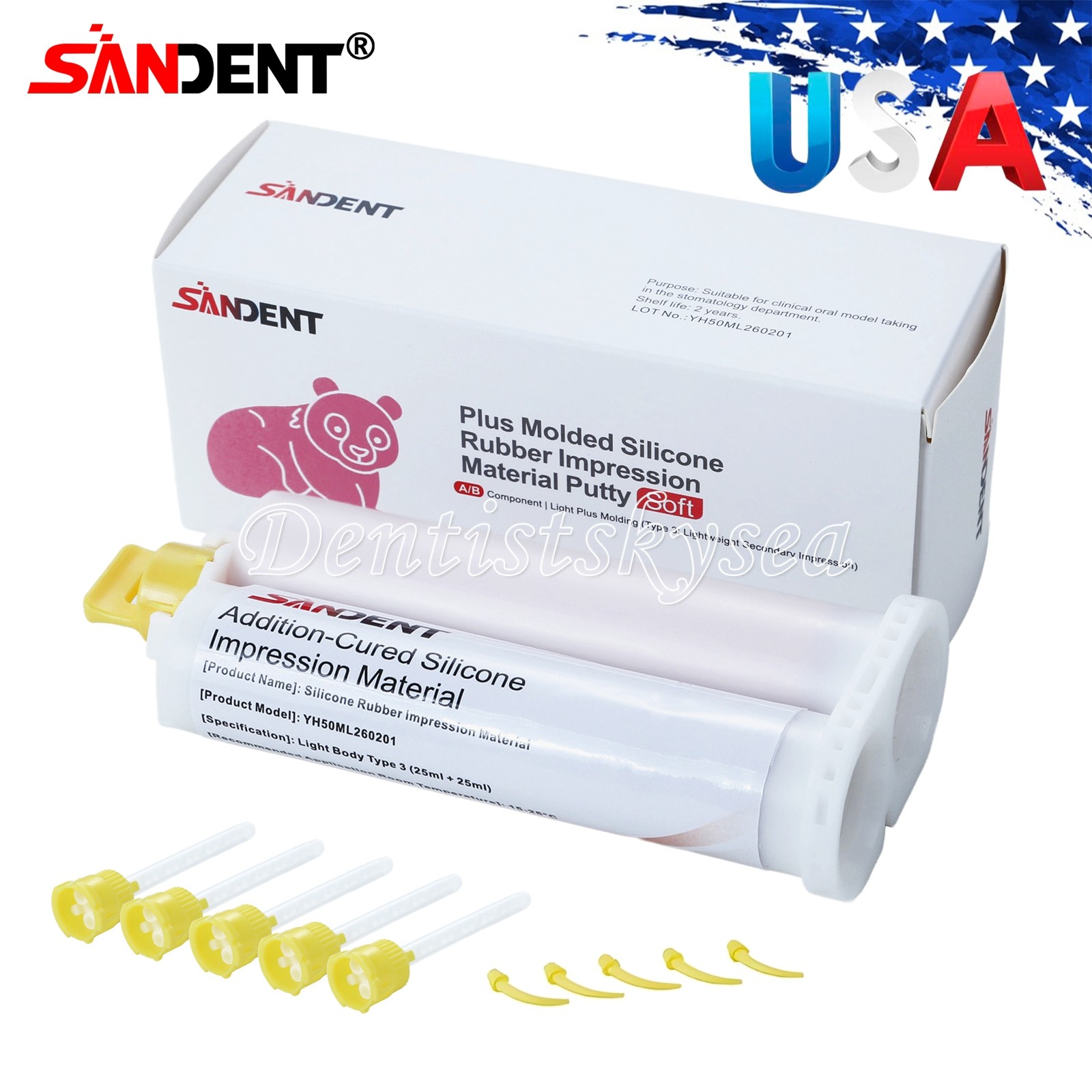 2 x Light Body Regular Set Dental Vinyl Polysiloxane Impression Material VPS PVS