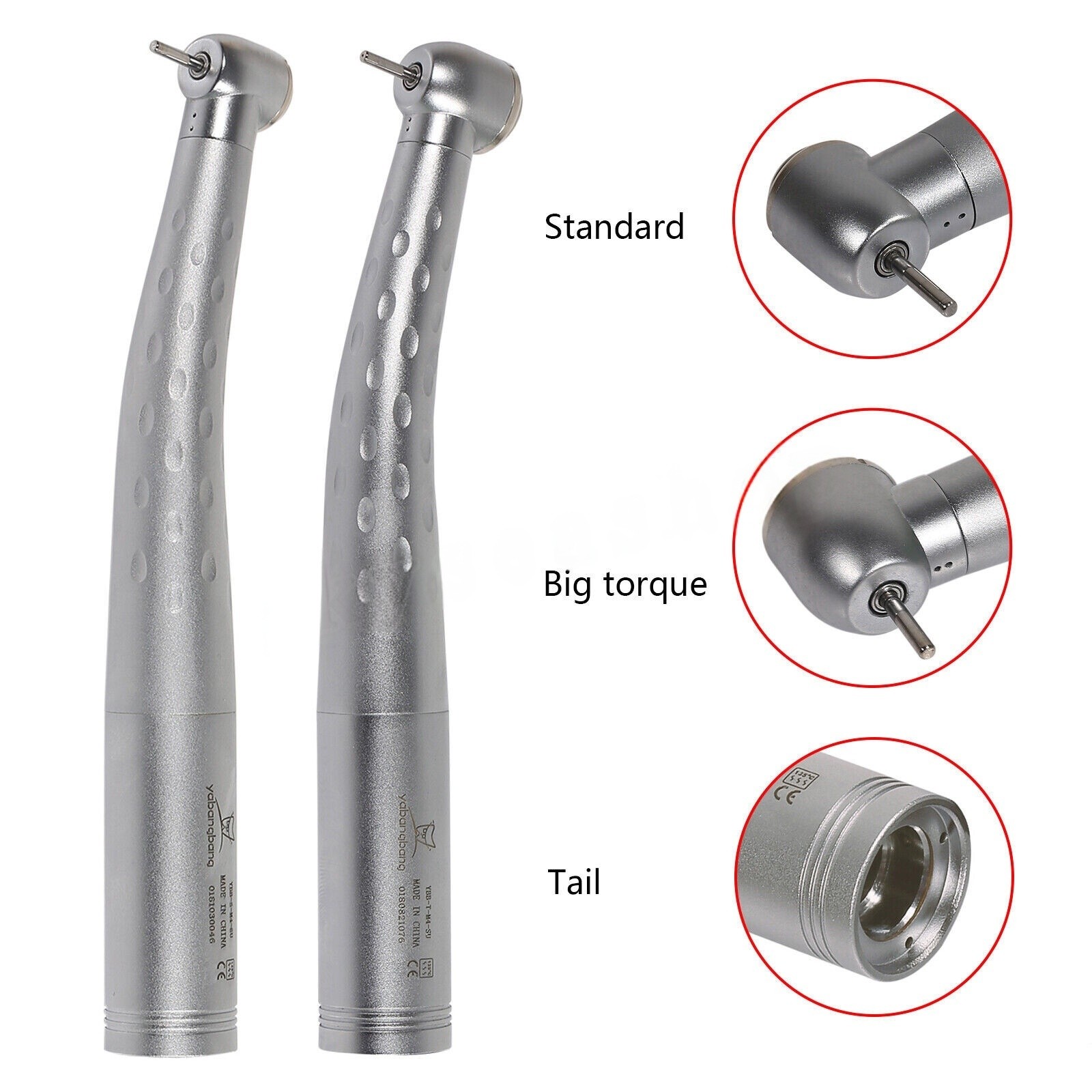 KAVO Style Dental Fiber Optic High Speed Handpiece LED Quick Coupler 4Hole 6 Pin