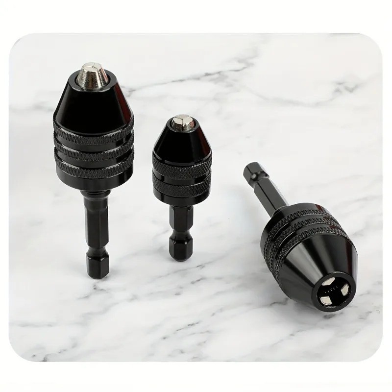 Mini ( 0.3mm to 3.6mm) Keyless Drill Chuck with 1/4″ Hex Shank Adapter – J016